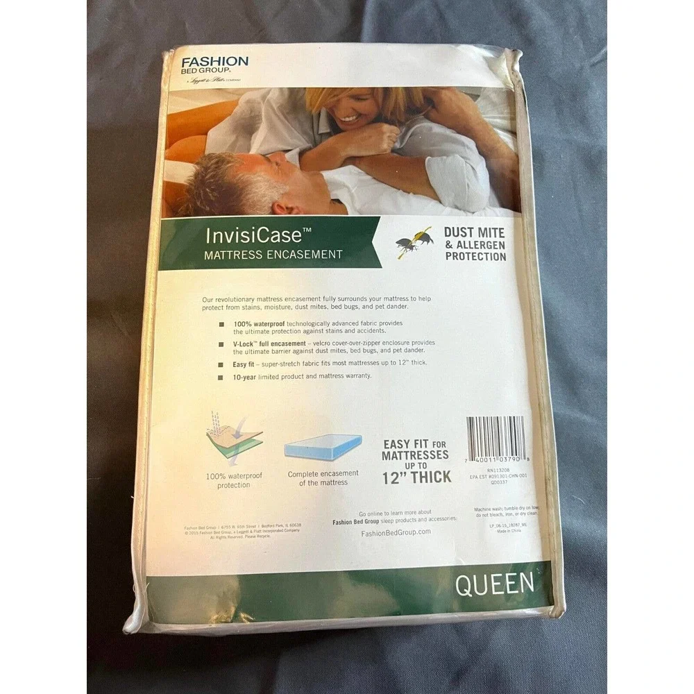 Fashion Bed Group Queen InvisiCase/Dust Mite & Allergen Protection